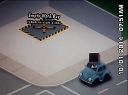 @ Car Town - This is an empty work bay. Work is about to start.